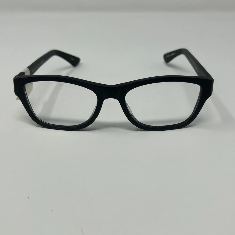 NWT Norman Childs HAWK D Eyeglasses 54-19-140 Unisex Adult Matte Black Frames